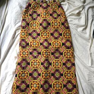 Vtg Size 10 A-Line Skirt Design-Thai for Lord&Taylor Hand Screened in Thailand